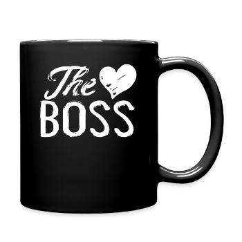 Le partenaire Boss pour les amoureux Saint Valentin - Mug uni - noir - Droite