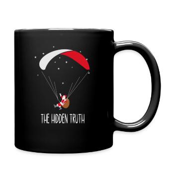 Paragleiten gleitschirm fliegen Weihnachten - Tasse einfarbig - Schwarz - Rechts