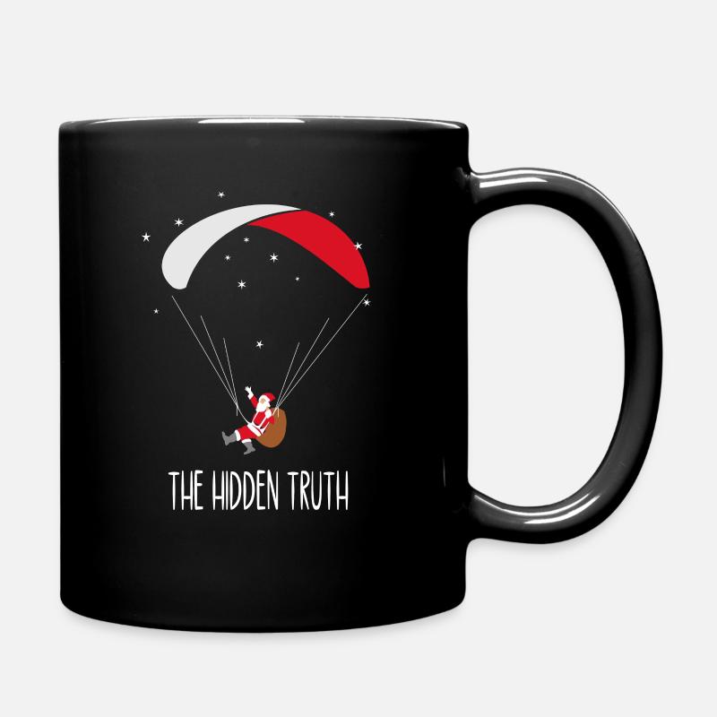 Paragleiten gleitschirm fliegen Weihnachten - Tasse einfarbig - Schwarz