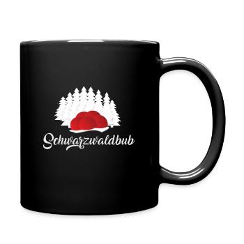 Schwarzwald bollenhut schwarzwaldbub geschenk - Tasse einfarbig - Schwarz - Rechts