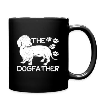 Teckel Dogfather propriétaire chiens Teckels - Mug uni - noir - Droite