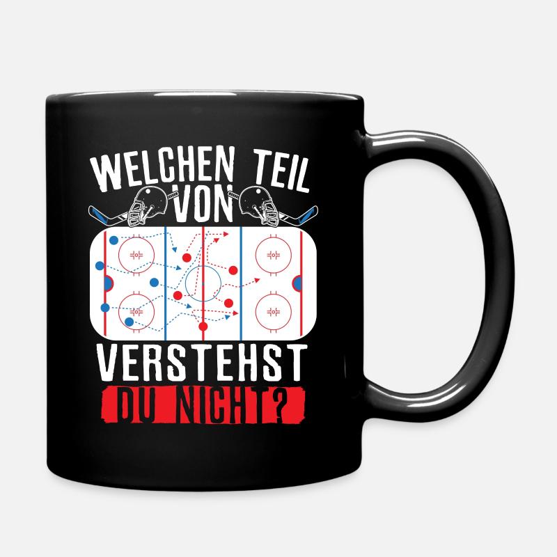 Eishockey welchen Teil von verstehst du nicht - Tasse einfarbig - Schwarz