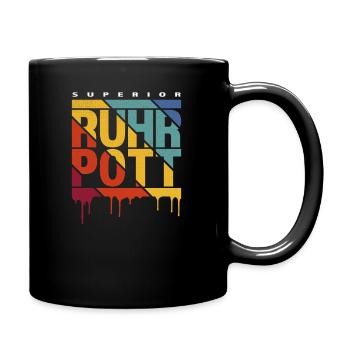 Ruhrpott Superior - Tasse einfarbig - Schwarz - Rechts