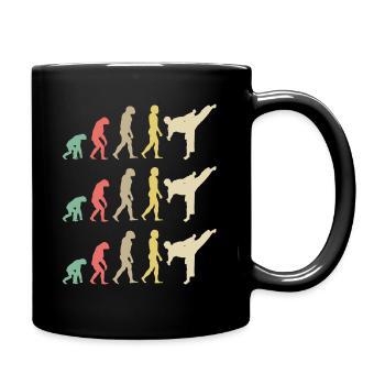 Karate Evolution - Taekwondo - Tasse einfarbig - Schwarz - Rechts