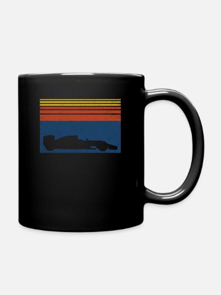 Racing car racing car retro racing car gift - Full Colour Mug - black