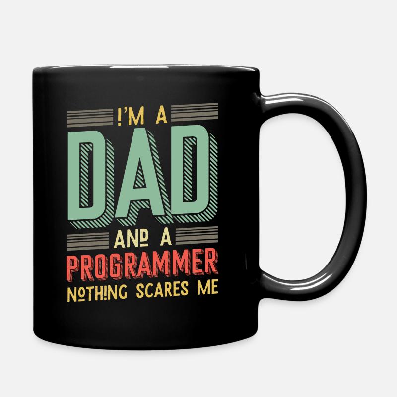 Je suis papa et programmeur - Mug uni - noir
