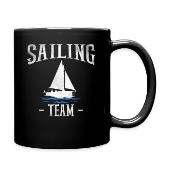 T-shirt de l'équipe de voile Équipe de voile - Mug uni - noir - Droite