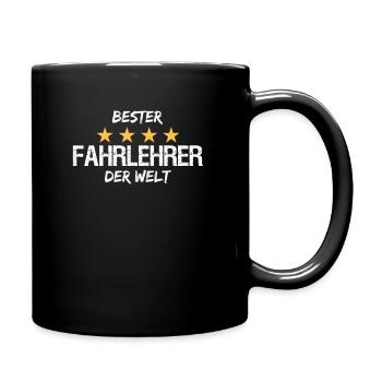 Fahrlehrer - Tasse einfarbig - Schwarz - Rechts