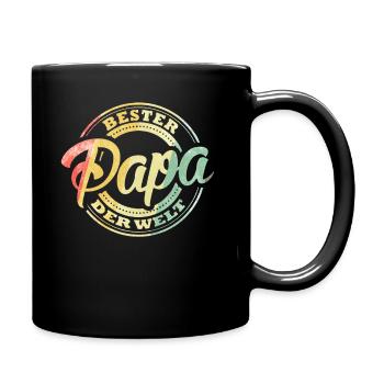 Best Dad in the World - Full Colour Mug - black - Right
