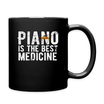 piano - Mug uni - noir - Droite