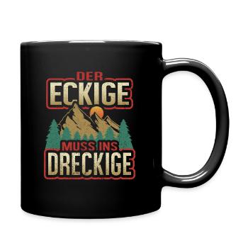 Offroad Offroader Geländewagen 4x4 - Tasse einfarbig - Schwarz - Rechts