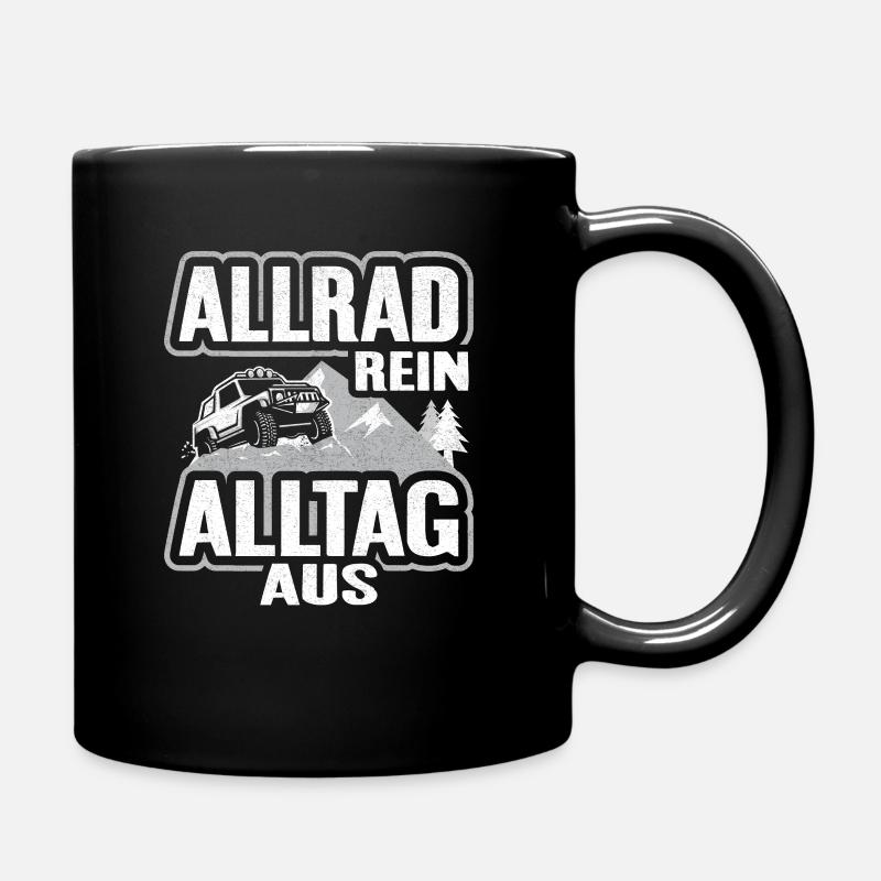 Offroad Offroader Geländewagen 4x4 - Tasse einfarbig - Schwarz