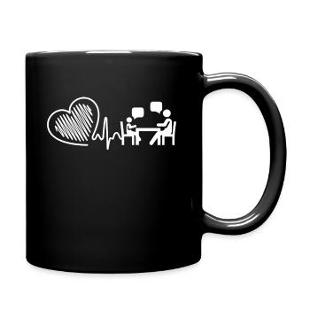Conseiller Conseiller Heartbeat - Mug uni - noir - Droite