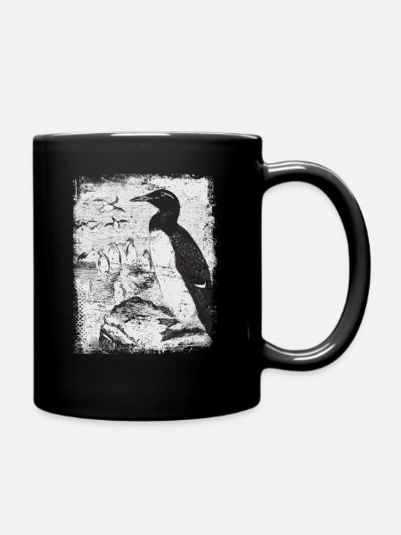Penguin Antarctica - Full Colour Mug - black