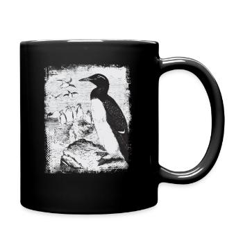 Pinguin - Tasse einfarbig - Schwarz - Rechts