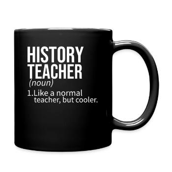 history teacher - Full Colour Mug - black - Right