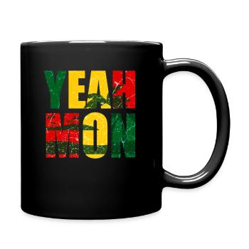 Jamaïque Vacances aux Caraïbes Jamaïque Rasta Reagge Gift - Mug uni - noir - Droite