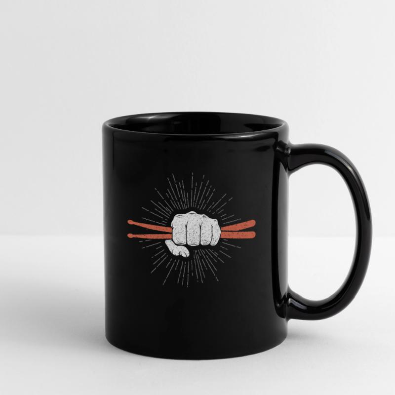 Drummer Schlagzeuger oder Percussionist Geschenk Tasse einfarbig