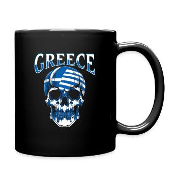 Griechenland - Tasse einfarbig - Schwarz - Rechts