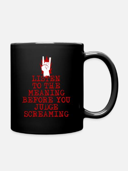 Cri de métaux lourds - Mug uni - noir