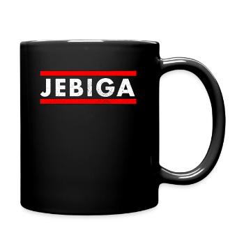 JEBIGA Lustig Balkan Serbien Jugoslawien Geschenk - Tasse einfarbig - Schwarz - Rechts