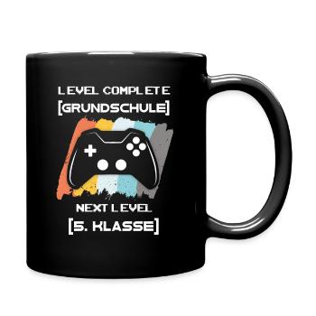 5 Klasse Einschulung 5. Klasse Gaming Level - Tasse einfarbig - Schwarz - Rechts