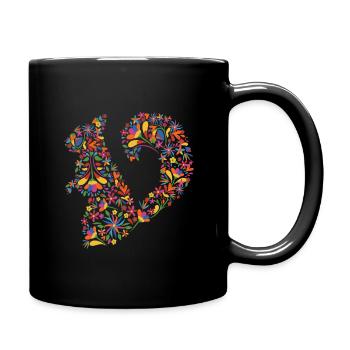 squirrel - Full Colour Mug - black - Right