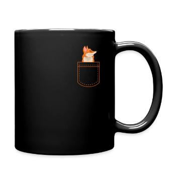 Renard - Mug uni - noir - Droite