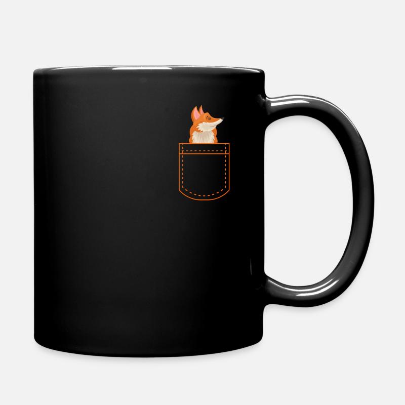 Fuchs - Tasse einfarbig - Schwarz