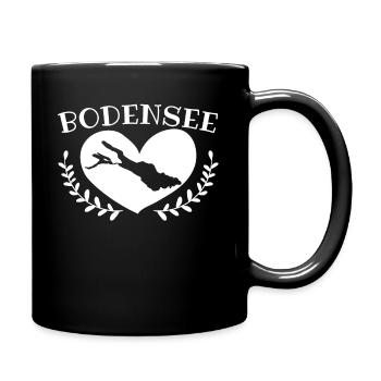 Vacances au lac de Constance Région du lac de Constance Love - Mug uni - noir - Droite