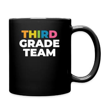 Team der dritten Klasse für Lehrer der 3. Klasse - Tasse einfarbig - Schwarz - Rechts