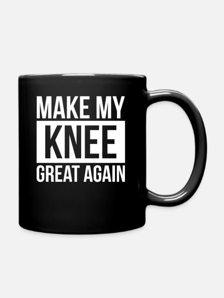 Rendre mon genou bien à nouveau Opération Knie - Mug uni - noir
