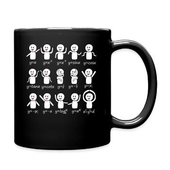 Algebra Dance Funny Diagram Math Equation Mathemat - Tasse einfarbig - Schwarz - Rechts