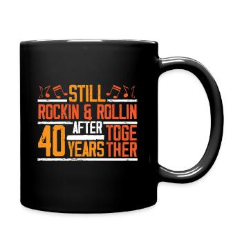 40e anniversaire de mariage épouse mari - Mug uni - noir - Droite