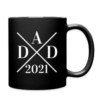 Papa 2021 papa sera un cadeau pour papa bébé arrive - Mug uni - noir - Droite