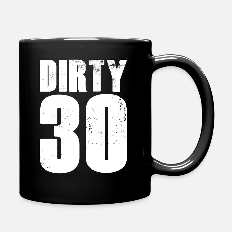 30 Geburtstag - Tasse einfarbig - Schwarz