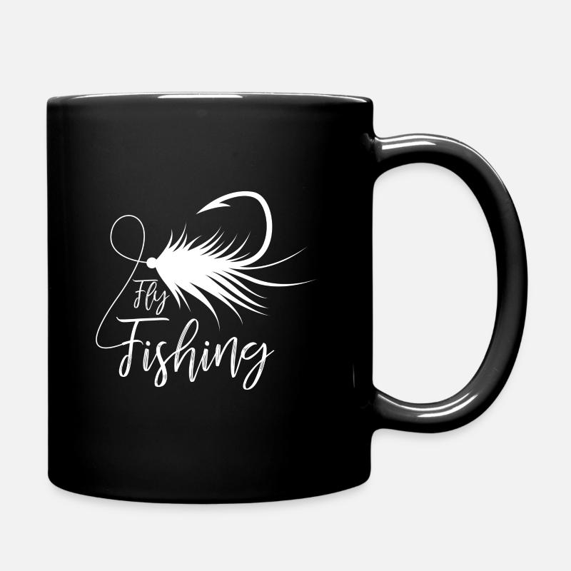 Flyfishing - Full Colour Mug - black