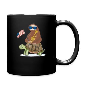la paresse - Mug uni - noir - Droite