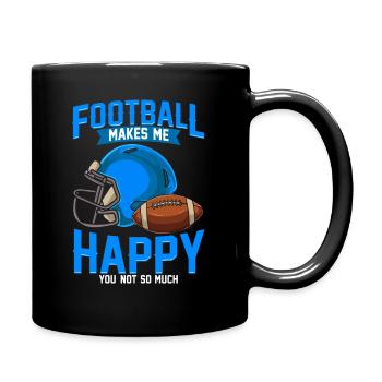 American football - Full Colour Mug - black - Right