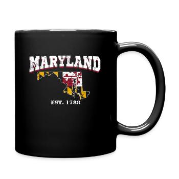 Maryland est. 1788 - Full Colour Mug - black - Right