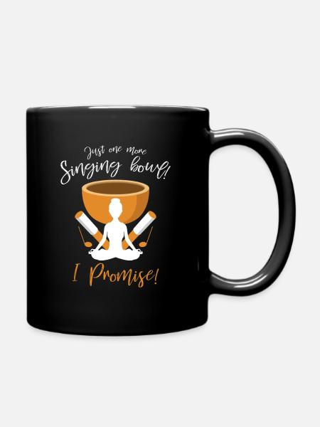 Klangschale kaufen - Tasse einfarbig - Schwarz