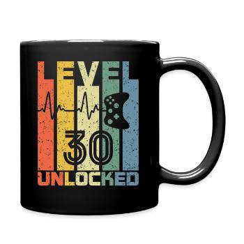 Niveau 30 Débloqué Fun 30 Ans Video Gamer 30t - Mug uni - noir - Droite
