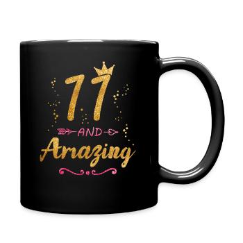 11th Birthday Gift for Girl 11 and Amazing Eleven - Tasse einfarbig - Schwarz - Rechts