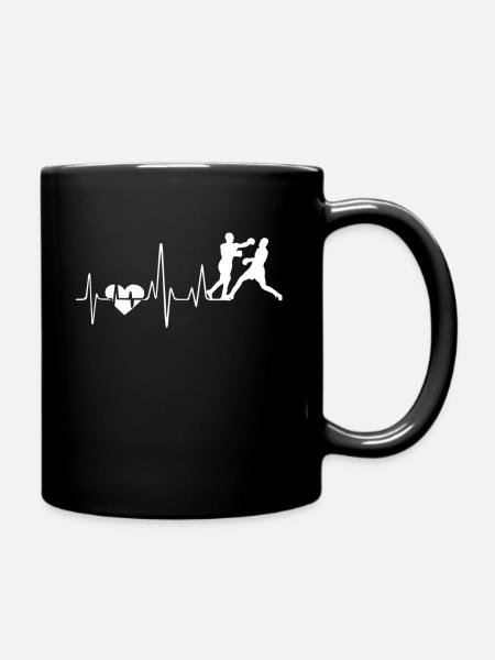 Boxing Boxing Heartbeat - Full Colour Mug - black