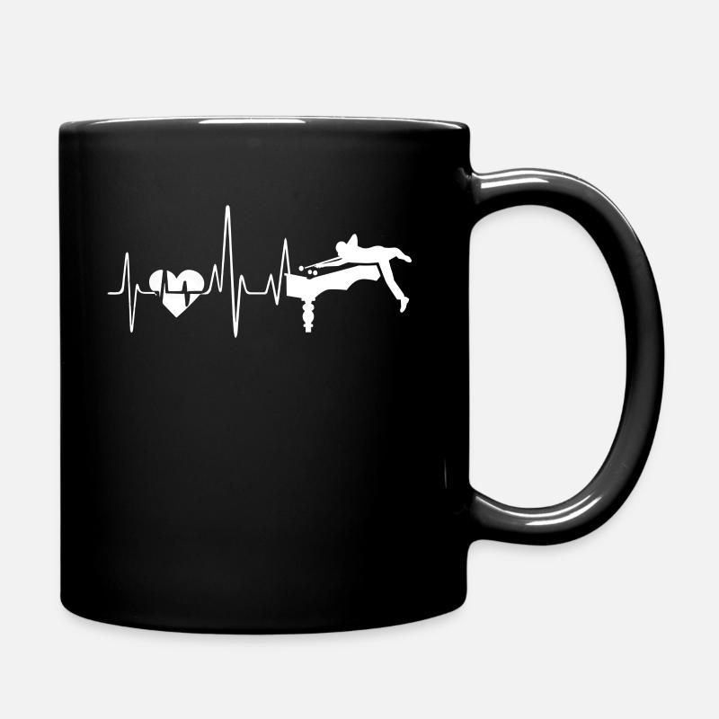Billard Billard Herzschlag - Tasse einfarbig - Schwarz