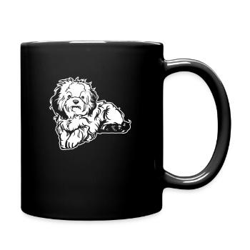 Bolonka Zwetna - Tasse einfarbig - Schwarz - Rechts