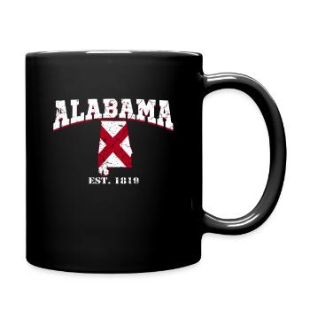 Alabama est. 1819 - Tasse einfarbig - Schwarz - Rechts