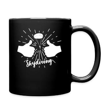 Parachutisme parachutisme pouce - Mug uni - noir - Droite