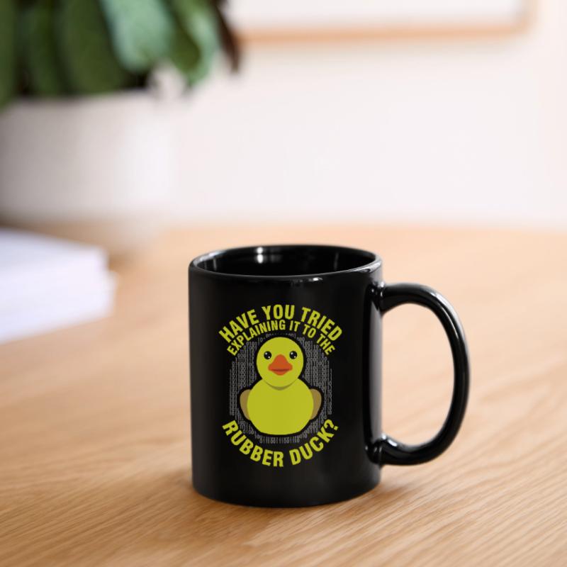 Lustige Programmierung Rubber Duck für Debug Debugger Tasse einfarbig