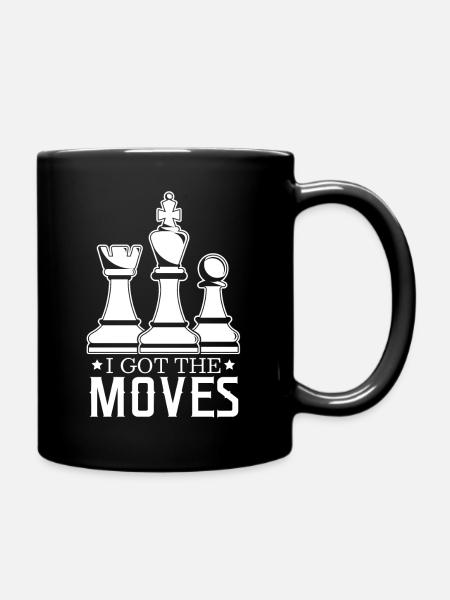 Chess chessboard I got the moves - Full Colour Mug - black